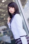 blazer blouse bowtie cosplay ichinomiya_kanna pleated_skirt shingyoji_fumie shiritsu_bakaleya_koukou skirt rating:Safe score:1 user:pixymisa