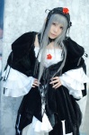 cosplay dress hairband koutsuki_rin rozen_maiden silver_hair suigintou wings rating:Safe score:0 user:nil!