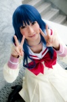 blue_hair bow chippi cosplay heartcatch_precure! kurumi_erika pretty_cure school_uniform rating:Safe score:0 user:pixymisa