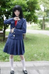 blazer blouse cosplay hayase_ami kneesocks pleated_skirt saki_(manga) school_uniform skirt tie touyoko_momoko rating:Safe score:0 user:nil!