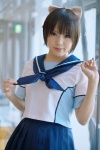 cosplay hairbow kipi love_plus pleated_skirt sailor_uniform school_uniform skirt takane_manaka rating:Safe score:0 user:nil!