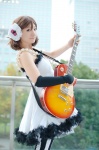 cosplay detached_sleeves dress guitar hirasawa_yui kishigami_hana k-on! pantyhose rating:Safe score:1 user:nil!
