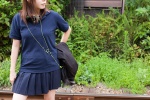 aoki pleated_skirt polo_shirt shoulder_bag skirt rating:Safe score:0 user:pixymisa