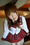 akb48 blouse cosplay mii pleated_skirt school_uniform skirt skirt_lift rating:Safe score:0 user:nil!