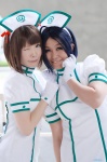 amami_haruka blue_hair cosplay dress gloves idolmaster idolmaster_million_live! miyuki_(iv) myumyu nurse nurse_cap nurse_uniform toyokawa_fuuka rating:Safe score:0 user:nil!