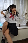 amatsuka_miyu blouse pleated_skirt sailor_uniform scarf school_uniform skirt twintails rating:Safe score:1 user:pixymisa