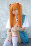 blouse cosplay hair_pods jumper kneesocks mumuko neon_genesis_evangelion rebuild_of_evangelion red_hair school_uniform soryu_asuka_langley twintails rating:Safe score:0 user:nil!