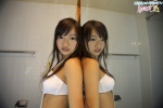 bathroom mirror monokini one-piece_swimsuit swimsuit yamanaka_mayumi rating:Safe score:0 user:nil!