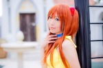 choker cosplay dress hair_pods mashiro_yuki neon_genesis_evangelion red_hair soryu_asuka_langley twintails rating:Safe score:0 user:nil!