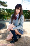 blouse cardigan inamori_miyu kneesocks pleated_skirt school_uniform skirt rating:Safe score:1 user:nil!