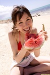 beach bikini_top dgc_0916 matsumaka_minami miniskirt ocean ponytail skirt swimsuit rating:Safe score:0 user:nil!