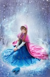 anna_(frozen) blouse cosplay frozen green_eyes long_skirt skirt snow tomiaaaaaaa rating:Safe score:2 user:DarkSSA