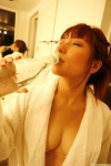 bathroom beppu_aya bikini_top cleavage dgc_0527 mirror open_clothes robe swimsuit rating:Safe score:0 user:nil!