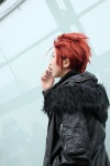 cigarette cosplay k leather_jacket red_hair suoh_mikoto tukitotoua rating:Safe score:0 user:pixymisa