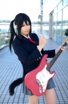 blazer blouse cosplay guitar k-on! nakano_azusa pleated_skirt school_uniform skirt tail twintails yuutogi_shino rating:Safe score:0 user:nil!