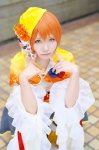 blouse cosplay hat hoshizora_rin love_live!_school_idol_project ochaso orange_hair pleated_skirt skirt rating:Safe score:1 user:nil!