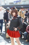 blazer cosplay garrison_cap girls_und_panzer military_uniform nishizumi_maho pantyhose pleated_skirt sheer_legwear skirt yui_(ii) rating:Safe score:1 user:nil!