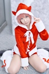 cosplay hoodie leggings original pink_hair reco santa_costume shorts rating:Safe score:0 user:nil!