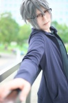 cosplay eva_x_jins glasses hoodie nagisa_kaworu neon_genesis_evangelion rebuild_of_evangelion ryo_(iii) silver_hair tshirt rating:Safe score:0 user:nil!