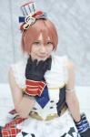 cosplay dress gloves hairbow hoshizora_rin love_live!_school_idol_project orange_hair shima top_hat rating:Safe score:0 user:nil!