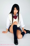 blouse kneesocks nagai_rina pleated_skirt school_uniform skirt sweater_vest rating:Safe score:1 user:nil!
