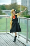 air blonde_hair blouse boots cosplay jumper kamio_misuzu saku_(ii) school_uniform rating:Safe score:1 user:nil!