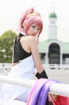 aira anya_alstreim code_geass cosplay gloves halter_top pink_hair shorts rating:Safe score:0 user:DarkSSA