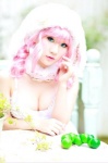 animal_ears bunny_ears bunny_girl bunny_outfit camisole cleavage collar koyuki pink_hair rating:Safe score:0 user:lolzin
