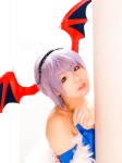 bodysuit cosplay detached_sleeves head_wings lilith_aensland purple_hair tamashi_no_mayoigo vampire_(game) yuuki_sayo rating:Safe score:0 user:nil!