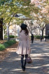 black_legwear coat handbag hat hiokichi pantyhose rating:Safe score:2 user:pixymisa
