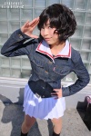 akiyama_yukari ankle_boots blouse cosplay denim_jacket girls_und_panzer pantyhose pleated_skirt sheer_legwear skirt socks usagi_yumizu rating:Safe score:0 user:pixymisa