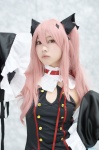 arika_miu cosplay detached_sleeves dress krul_tepes owari_no_seraph pink_hair rating:Safe score:0 user:nil!