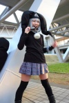amaguri_irufu ball cosplay headdress mayura nanika_wiz_mayura pleated_skirt silver_hair skirt sweater thighhighs zettai_ryouiki rating:Safe score:1 user:pixymisa