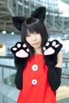 animal_ears arm_warmers black_(sentimental_circus) cat_ears cosplay dress paw_gloves rikuro sentimental_circus rating:Safe score:1 user:pixymisa
