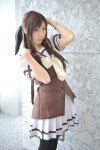 aoki cosplay hairbow nerine school_uniform shuffle! thighhighs rating:Safe score:0 user:nil!