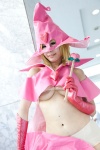 bikini blonde_hair cosplay croptop dororon_enma-kun enbi-chan swimsuit tomoe underboob witch_hat rating:Safe score:0 user:pixymisa