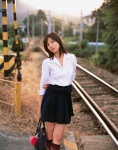 bag kneehighs miniskirt skirt sugimoto_yumi train_crossing rating:Safe score:1 user:nil!