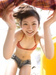 bikini_top denim flannel_shirt open_clothes ponytail shorts suzuka_morita sweet_breeze swimsuit rating:Safe score:0 user:nil!