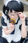 apron cosplay dress glasses hairband kishigami_hana maid maid_uniform pop'n_music root@chou_dou-ken twintails rating:Safe score:0 user:nil!