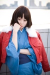 coat cosplay kanata kara_no_kyoukai kimono ryougi_shiki rating:Safe score:2 user:nil!