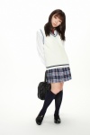 aitani_riho blouse bookbag costume kneesocks pleated_skirt school_uniform skirt sweater_vest tie ys_web_338 rating:Safe score:0 user:nil!