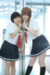 cosplay kimikiss kneesocks miasa mizusawa_mao namada satonaka_narumi school_uniform twin_braids rating:Safe score:0 user:nil!