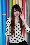 blouse miniskirt polka_dots shirakawa_momo skirt ys_web_309 rating:Safe score:1 user:nil!