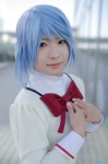 blouse blue_hair cosplay miki_sayaka puella_magi_madoka_magica school_uniform vanilla_(banira) rating:Safe score:0 user:nil!