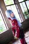 blue_hair bodysuit cosplay gloves jacket king_of_fighters kula_diamond sora_(ii) rating:Safe score:0 user:pixymisa