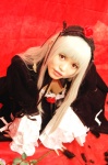 cleavage cosplay dress hairband kotori mercury_lampe rozen_maiden suigintou white_hair rating:Safe score:0 user:nil!