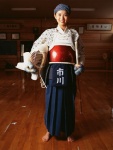 armor gloves hakama headscarf helmet ichikawa_yui kendo kendo_sword ponytail vyj_27 rating:Safe score:0 user:nil!