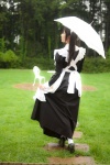 apron costume dress hairband lenfried lenfriedom!_type_d maid maid_uniform twintails umbrella rating:Safe score:1 user:bored_man
