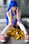 aiba_ai blue_hair cheerleader cosplay dress izumi_konata kneesocks lucky_star pom_poms rating:Safe score:0 user:nil!