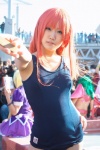 buratei_marii cosplay joshiraku momoka_(ii) orange_hair swimsuit rating:Safe score:1 user:pixymisa